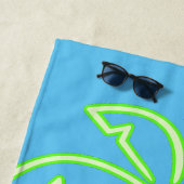 トレンディースタイリッシュパームツリー ビーチタオル (インサイチュ)