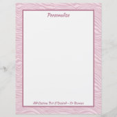 トレンディースタイリッシュピンクゼブラ波パーソナライズされた (正面)