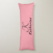 トレンディースタイリッシュピンクブラックガーリー体 ボディピロー (裏面 (縦))