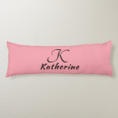 トレンディースタイリッシュピンクブラックガーリー体 ボディピロー (正面)