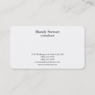 トレンディースタイリッシュブラック&ホワイトシンプルクリエイティブ 名刺