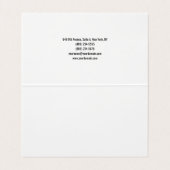 トレンディースタイリッシュプレーンシンプルグリーンホワイトミニマリスト 名刺 (内部フラット)