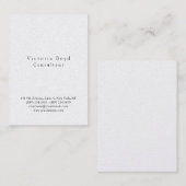 トレンディースタイリッシュプレーンシンプルプロフェッショナル 名刺 (正面/裏面)