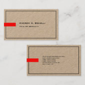 トレンディースタイリッシュプロフェッショナルモダンプレミアムクラフト 名刺 (正面/裏面)