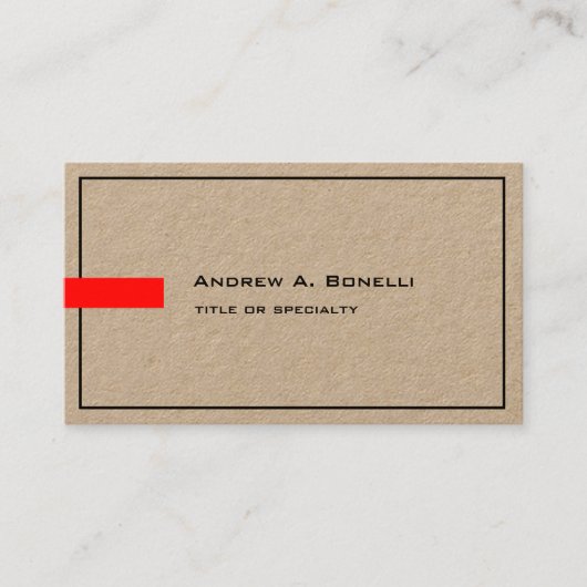 トレンディースタイリッシュプロフェッショナルモダンプレミアムクラフト 名刺 (正面)