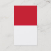 トレンディースタイリッシュホワイトレッドコンサルタントクリエイティブ 名刺 (裏面)