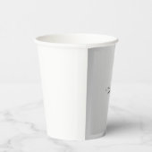 トレンディースタイリッシュミニマモダンリストのシルバーグレー 紙コップ (右)