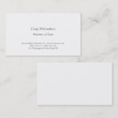 トレンディースタイリッシュミニマル平野シンプル 名刺 (正面/裏面)