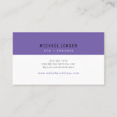 トレンディースタイリッシュモダンミニマル 名刺 (裏面)