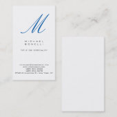 トレンディースタイリッシュモノグラム標準名刺 名刺 (正面/裏面)