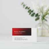 トレンディースタイリッシュレッドモダンプロフェッショナルコンサルタント 名刺 (スタンド正面)