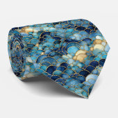 トレンディースタイリッシュ水彩青雲 ネクタイ (ロール)