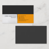 トレンディースタイリッシュ洗練された名刺 名刺 (正面/裏面)