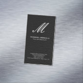 トレンディースタイリッシュ白黒モノグラム マグネット名刺 (インサイチュ)