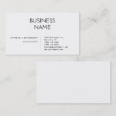 トレンディースタイリッシュ白黒管理者の名刺 名刺 (正面/裏面)