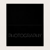 トレンディースタイリッシュ白黒 名刺 (外部フラット)