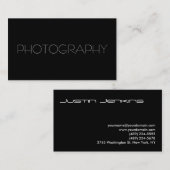 トレンディースタイリッシュ白黒 名刺 (正面/裏面)