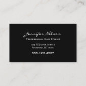 トレンディースタイリッシュ美容師サロンツール美しい 名刺 (裏面)