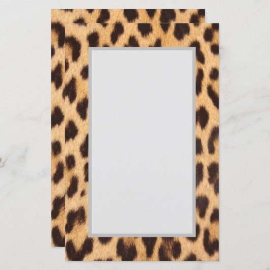 トレンディースタイリッシュ野生のサファリファッションヒョウ柄 (正面/裏面)