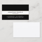 トレンディースタイリッシュ金ゴールドプモダンライシンプルンデザイン 名刺 (正面/裏面)