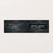 トレンディースタイルグレーモノグラムミニマリストプレーンシンプル 名刺 (外部フラット)