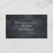トレンディースタイルグレーモノグラムミニマリストプレーンシンプル 名刺 (裏面)