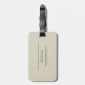 トレンディースタイルモノグラムミニマリストプレーンシンプル ラゲッジタグ (裏面縦)