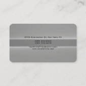 トレンディースタイルモノグラムミニマリストプレーンシンプル 名刺 (裏面)