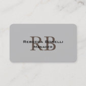 トレンディースタイルモノグラムミニマリストプレーンシンプル 名刺 (正面)