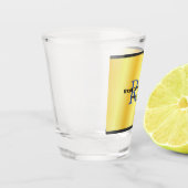 トレンディースタイルモノグラムミニマリストプレーン金ゴールドカラー ショットグラス (左)