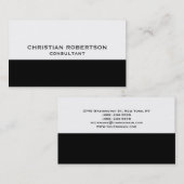 トレンディースタイル白黒コンサルタント名刺 名刺 (正面/裏面)