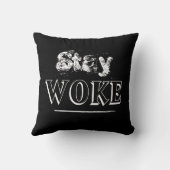 トレンディーステイ目覚めブラック装飾用クッション クッション (裏面)