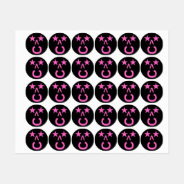 トレンディーステッカー（黒） ラベル