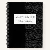 トレンディーステンドグラス黒黒 ノートブック (正面)