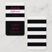 トレンディーストライプのミニマモダンリストプロフェッショナル 名刺 (正面/裏面)