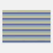 トレンディーストライプパレットのミュートのパターン ラッピングペーパーシート (正面)