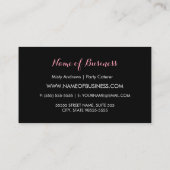 トレンディーストライプパーティーカテラーフローラトレイ 名刺 (裏面)