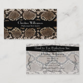 トレンディースネークスキンパターン 名刺 (正面/裏面)