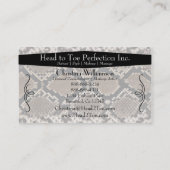 トレンディースネークスキンパターン 名刺 (裏面)