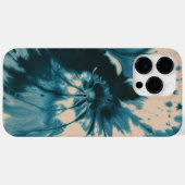 トレンディースパイラルホワイトブルー絞り染め Case-Mate iPhoneケース (裏面 (横))