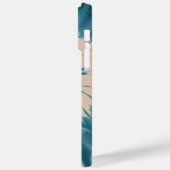 トレンディースパイラルホワイトブルー絞り染め Case-Mate iPhoneケース (裏面 / 左)