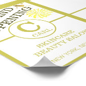 トレンディースパーク美しいサロンモノグラムビジネスプロモーション ポスター (角)