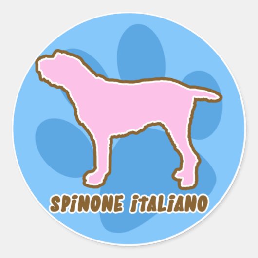 トレンディースピノーイタリアノステッカー ラウンドシール (正面)