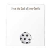 トレンディースポーツサッカーモダンアスレティックメモ帳 ノートパッド (正面)