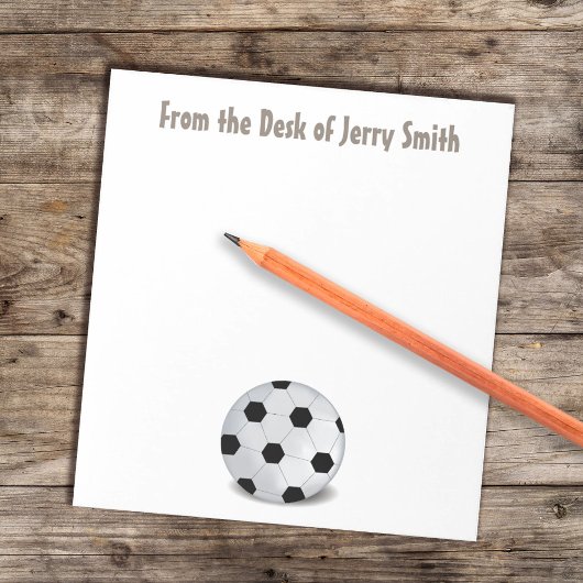 トレンディースポーツサッカーモダンアスレティックメモ帳 ノートパッド