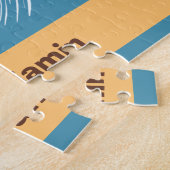 トレンディースポーツボーイアメリカンフットボールパーソナライズされた ジグソーパズル (側面)