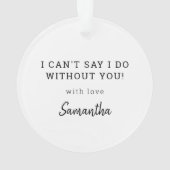 トレンディースマッジフォト |お前は俺の花嫁のメイドか? オーナメント (裏面)