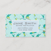 トレンディースモダンキーインストラクタースキー先生 名刺 (正面)