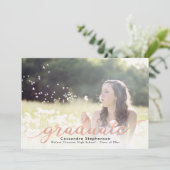 トレンディースモダンクリプトバラ金ゴールド写真卒業 招待状 (スタンド正面)