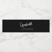 トレンディースモダンクリプト白黒卒業 ペットボトルラベル (シングルラベル)